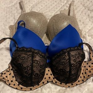 Victoria secret push up bra bundle 34DD